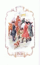 Le vicaire à la foire, de The Vicar of Wakefield publié par J M Dent & Son Ltd, années 1920